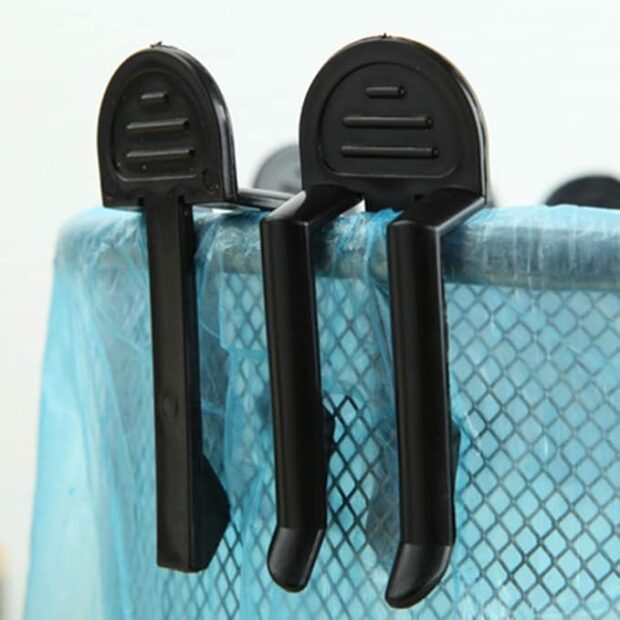 Aisoway Practical Trash Can Clamp Plastic Garbage Bag Clip - Image 3